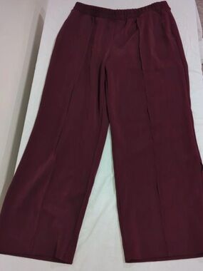 a new day Wide-Leg Pants in Deep Plum/Burgandy